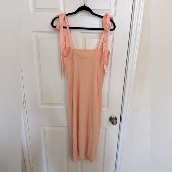 NWOT Free People Intimately, Got Glam Mesh Slip Dress, Large in Pink Salt - Picture 6 of 9